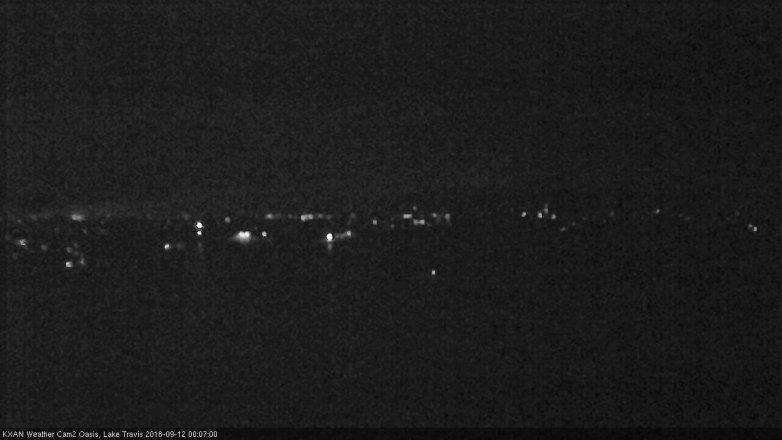 Lake Travis webcam, September 11, 2018 11:10 PM CT