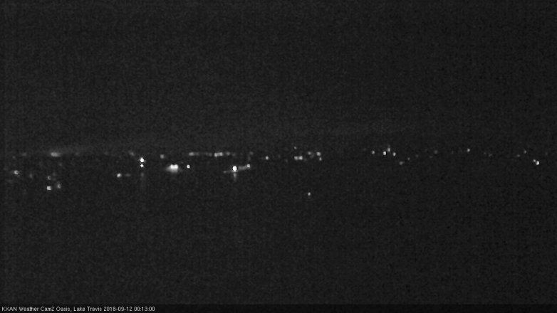 Lake Travis webcam, September 11, 2018 11:15 PM CT