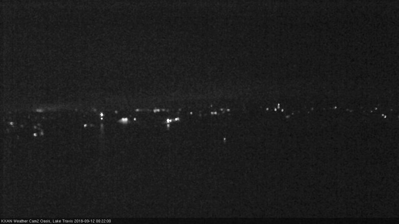 Lake Travis webcam, September 11, 2018 11:25 PM CT