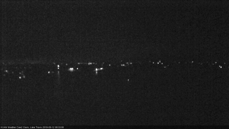 Lake Travis webcam, September 11, 2018 11:35 PM CT