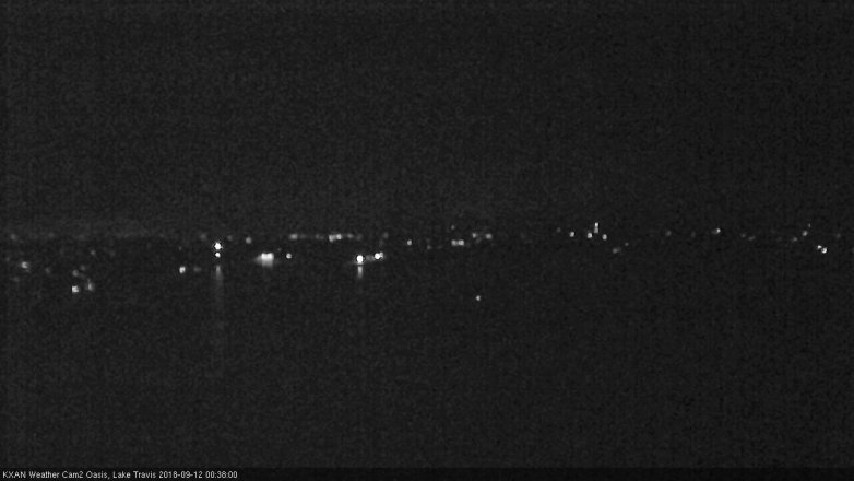 Lake Travis webcam, September 11, 2018 11:40 PM CT