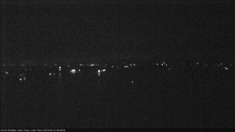 Lake Travis webcam, September 11, 2018 11:50 PM CT