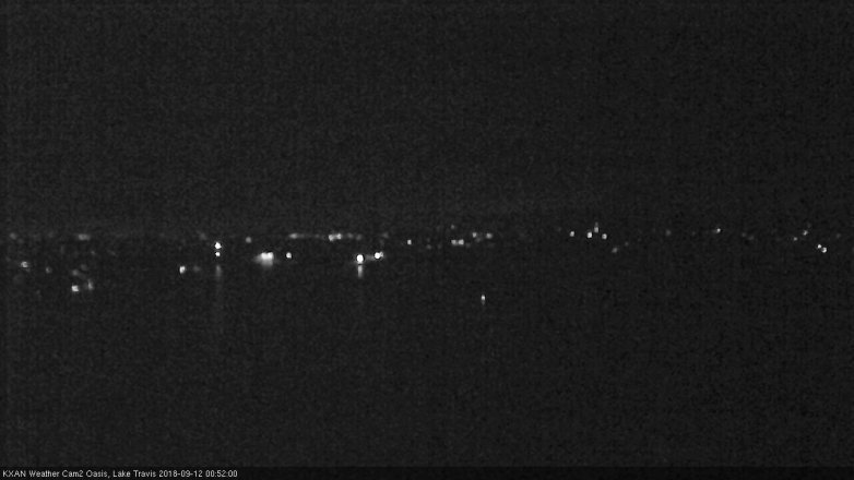 Lake Travis webcam, September 11, 2018 11:55 PM CT