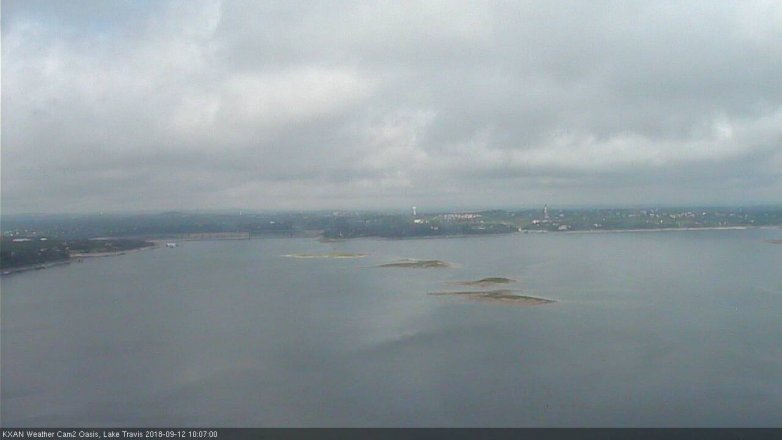 Lake Travis webcam, September 12, 2018 9:10 AM CT