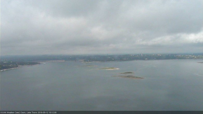 Lake Travis webcam, September 12, 2018 9:15 AM CT