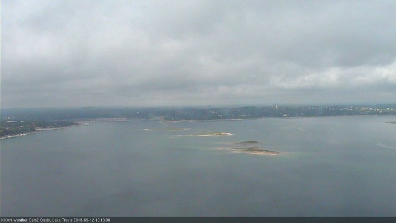 Lake Travis webcam, September 12, 2018 9:20 AM CT