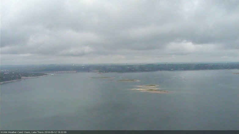 Lake Travis webcam, September 12, 2018 9:35 AM CT