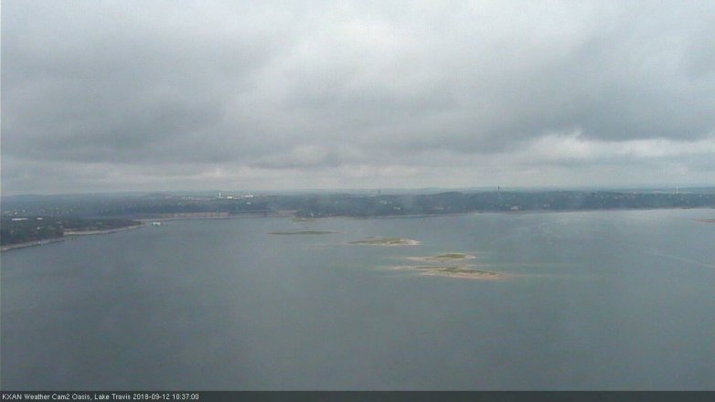 Lake Travis webcam, September 12, 2018 9:40 AM CT