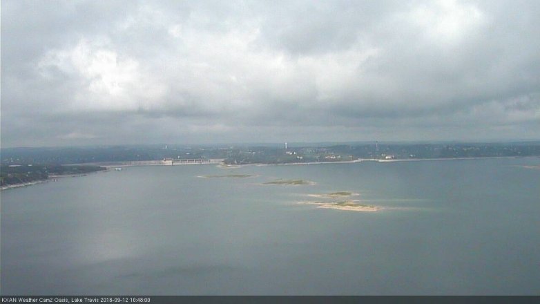 Lake Travis webcam, September 12, 2018 9:50 AM CT