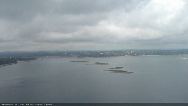 Lake Travis webcam, September 12, 2018 9:55 AM CT