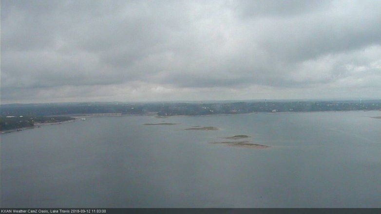 Lake Travis webcam, September 12, 2018 10:05 AM CT