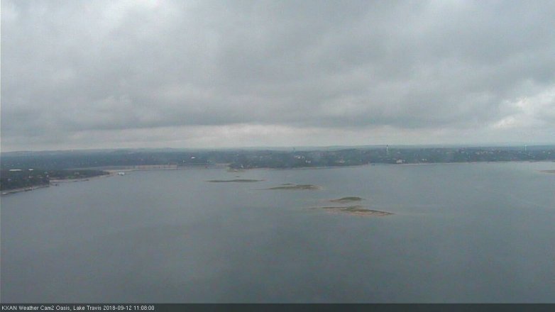 Lake Travis webcam, September 12, 2018 10:10 AM CT