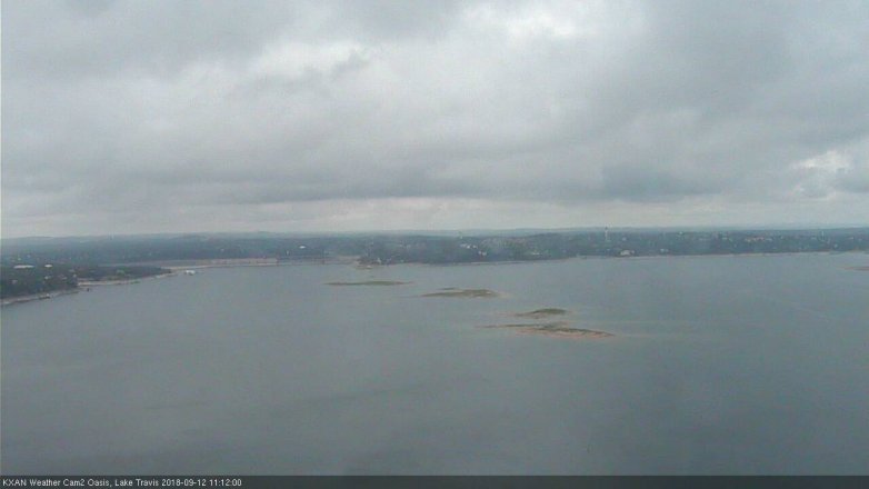 Lake Travis webcam, September 12, 2018 10:15 AM CT