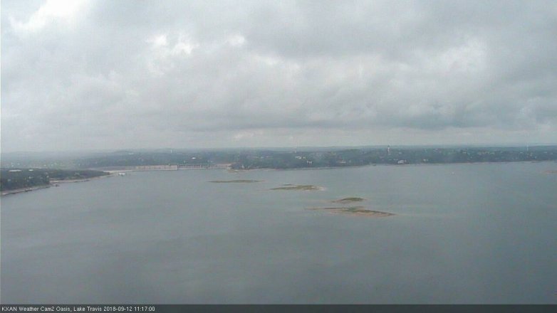 Lake Travis webcam, September 12, 2018 10:20 AM CT