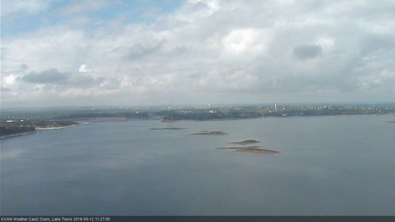 Lake Travis webcam, September 12, 2018 10:30 AM CT