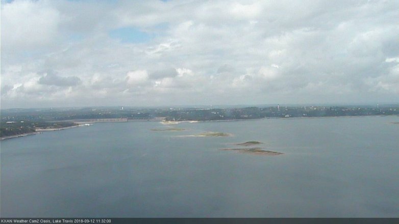 Lake Travis webcam, September 12, 2018 10:35 AM CT