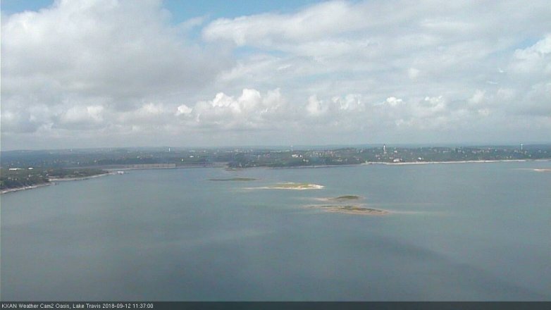 Lake Travis webcam, September 12, 2018 10:40 AM CT