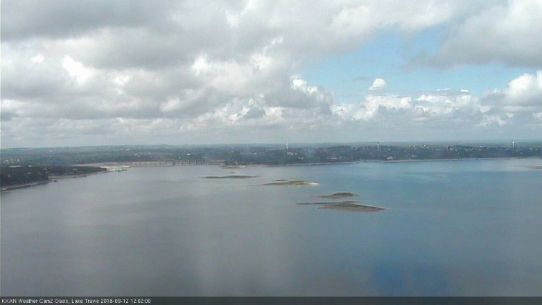 Lake Travis webcam, September 12, 2018 11:05 AM CT