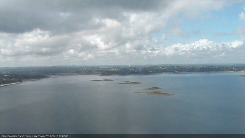 Lake Travis webcam, September 12, 2018 11:10 AM CT