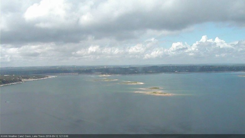 Lake Travis webcam, September 12, 2018 11:15 AM CT