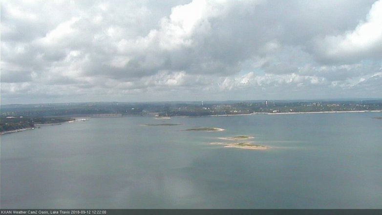 Lake Travis webcam, September 12, 2018 11:25 AM CT