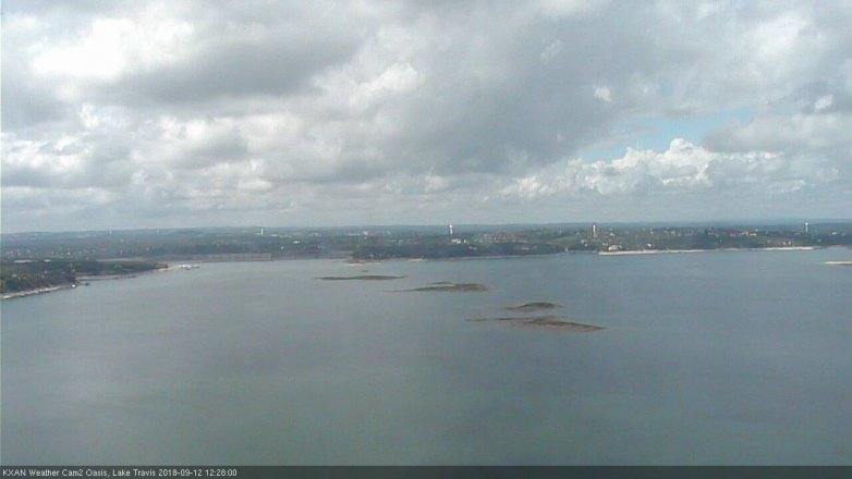 Lake Travis webcam, September 12, 2018 11:30 AM CT