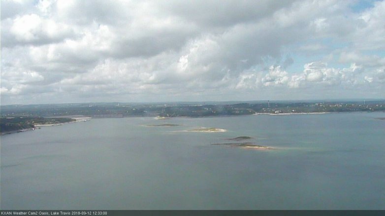 Lake Travis webcam, September 12, 2018 11:35 AM CT