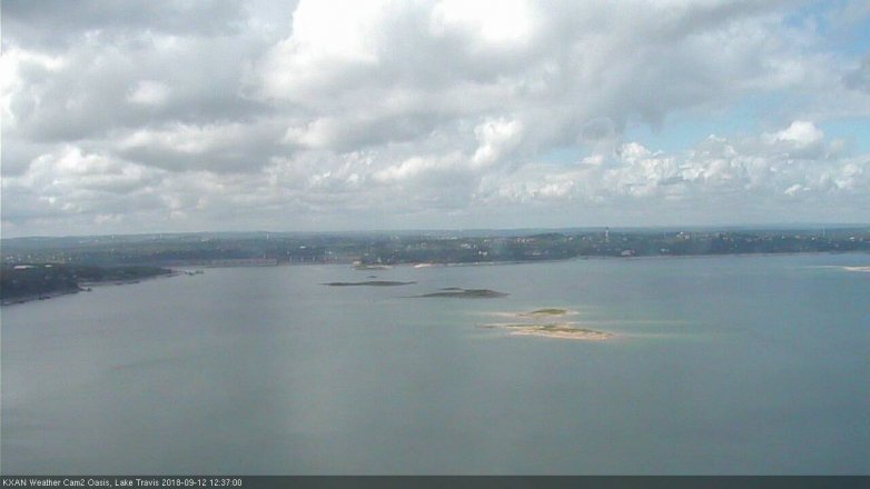 Lake Travis webcam, September 12, 2018 11:40 AM CT