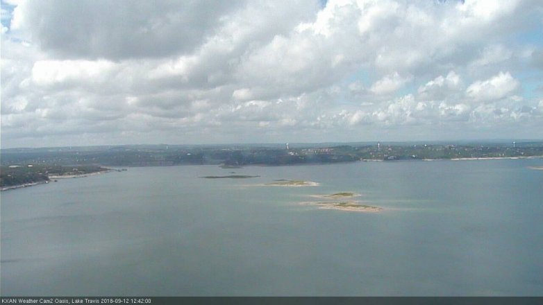 Lake Travis webcam, September 12, 2018 11:45 AM CT