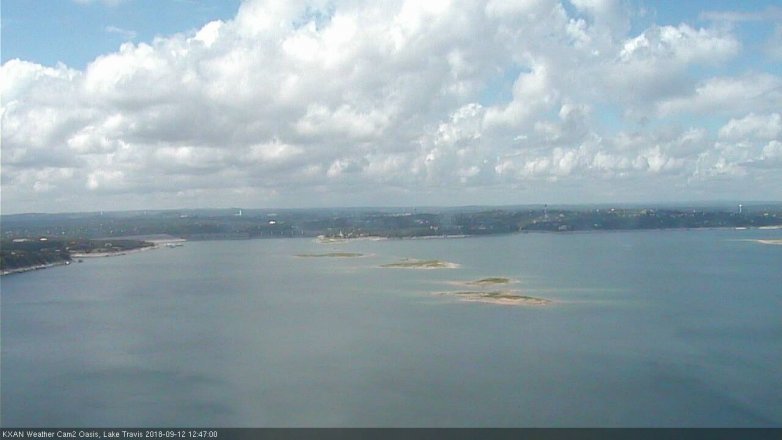 Lake Travis webcam, September 12, 2018 11:50 AM CT