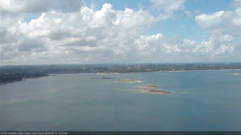 Lake Travis webcam, September 12, 2018 11:55 AM CT