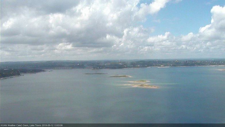 Lake Travis webcam, September 12, 2018 12:05 PM CT
