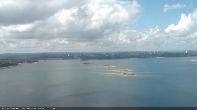 Lake Travis webcam, September 12, 2018 12:10 PM CT