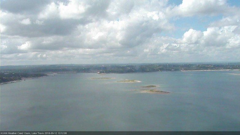Lake Travis webcam, September 12, 2018 12:15 PM CT