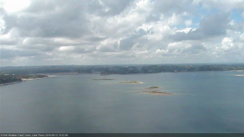 Lake Travis webcam, September 12, 2018 12:25 PM CT