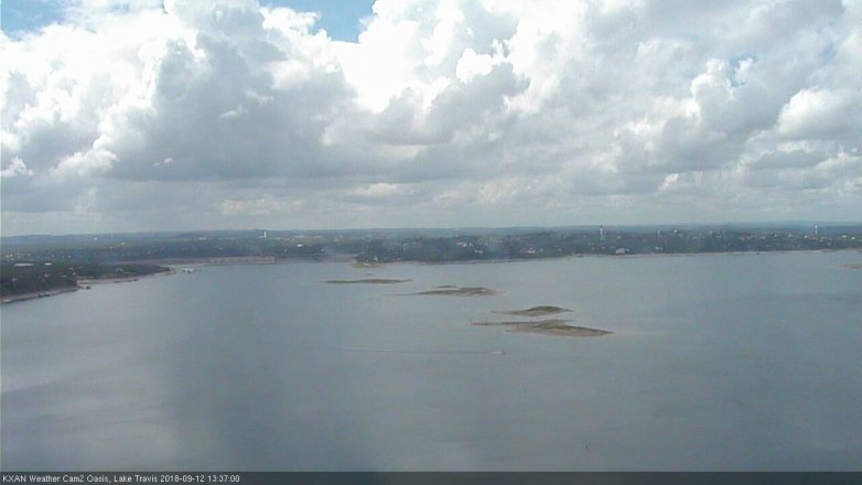 Lake Travis webcam, September 12, 2018 12:40 PM CT