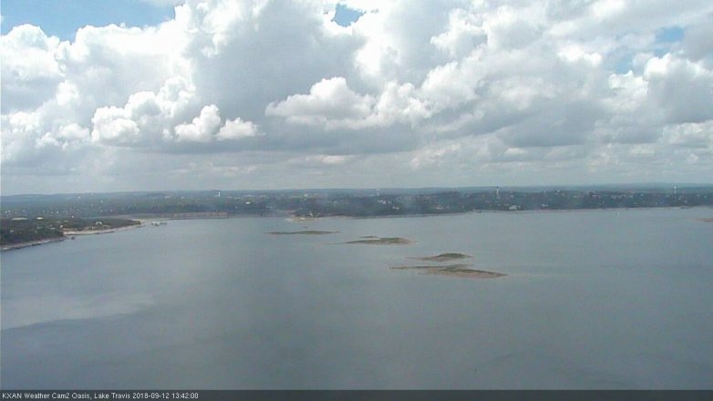 Lake Travis webcam, September 12, 2018 12:45 PM CT