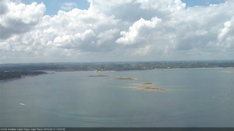 Lake Travis webcam, September 12, 2018 12:55 PM CT
