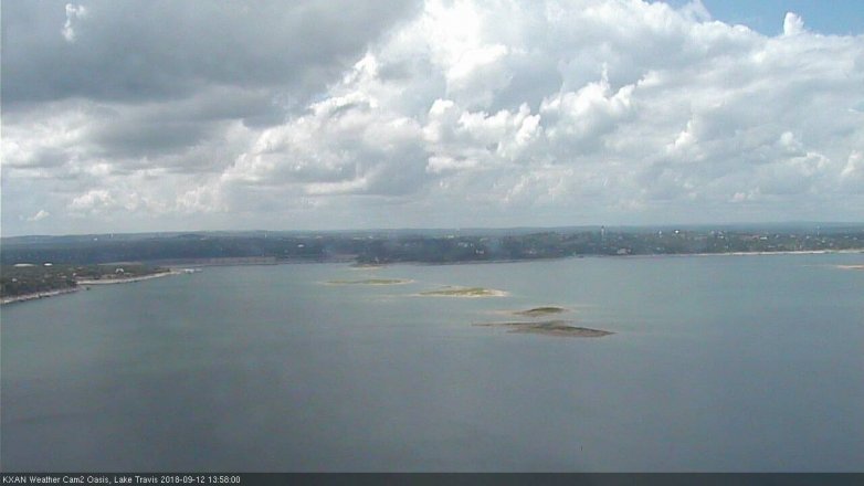 Lake Travis webcam, September 12, 2018 1:00 PM CT