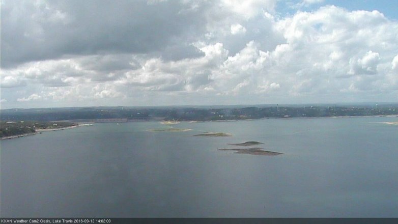 Lake Travis webcam, September 12, 2018 1:05 PM CT