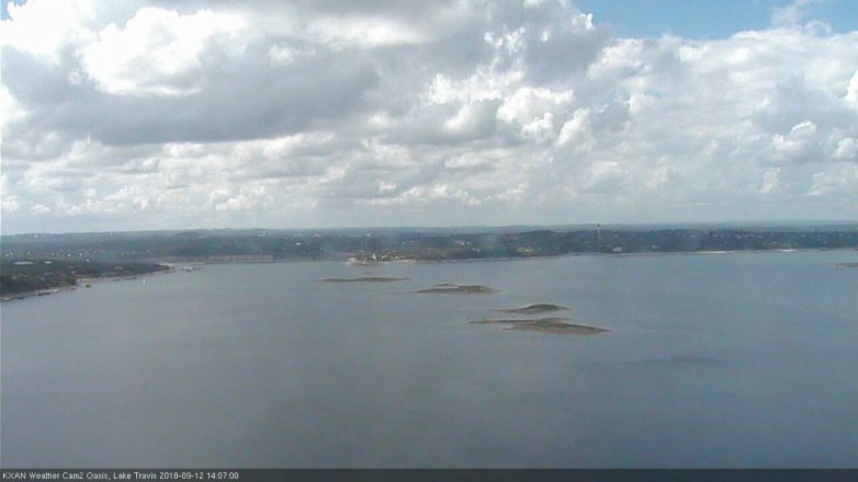 Lake Travis webcam, September 12, 2018 1:10 PM CT