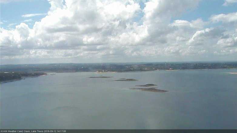 Lake Travis webcam, September 12, 2018 1:20 PM CT