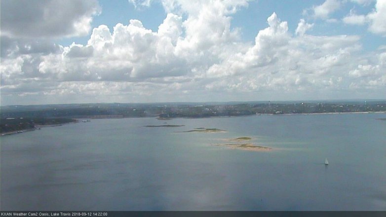 Lake Travis webcam, September 12, 2018 1:25 PM CT