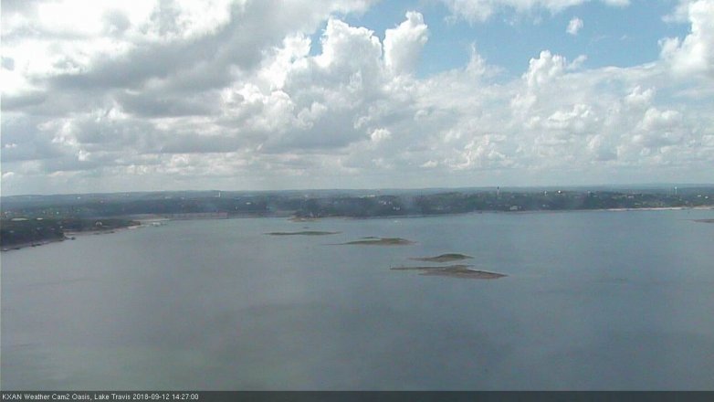 Lake Travis webcam, September 12, 2018 1:30 PM CT