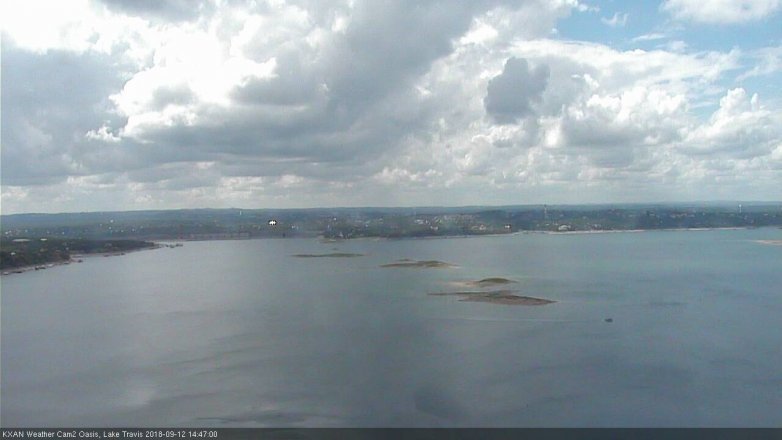 Lake Travis webcam, September 12, 2018 1:50 PM CT