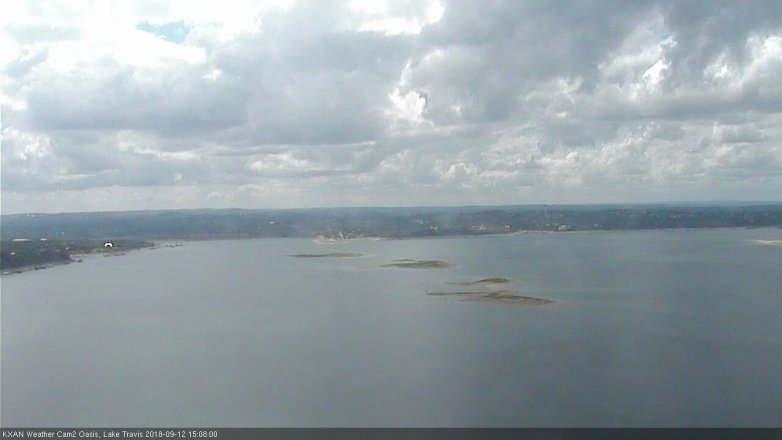 Lake Travis webcam, September 12, 2018 2:10 PM CT