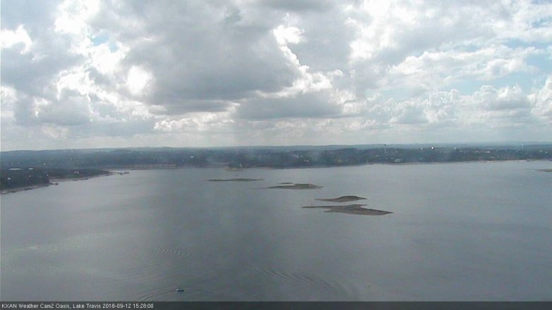 Lake Travis webcam, September 12, 2018 2:30 PM CT