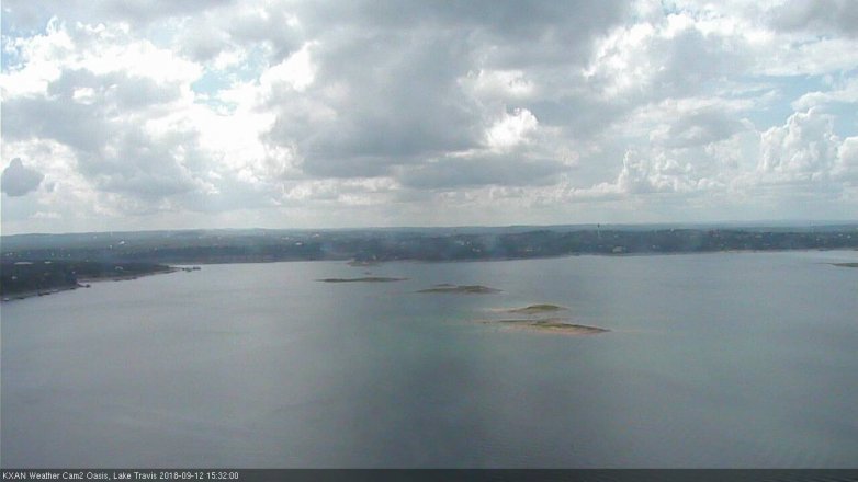 Lake Travis webcam, September 12, 2018 2:35 PM CT