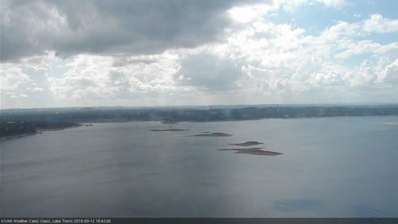 Lake Travis webcam, September 12, 2018 2:45 PM CT