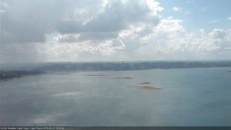 Lake Travis webcam, September 12, 2018 2:55 PM CT